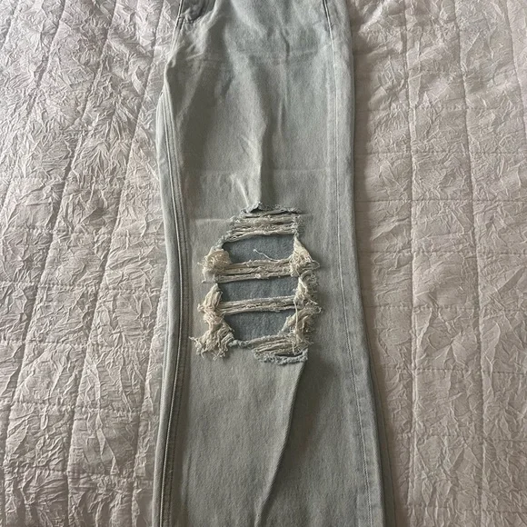 Distressed Light Blue Altar’d State Jeans - Picture 1 of 3